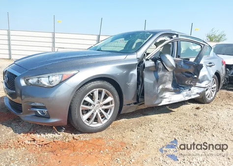 2016 Infiniti Q50 3.0T Premium from USA, damaged, VIN JN1EV7AP1GM305489